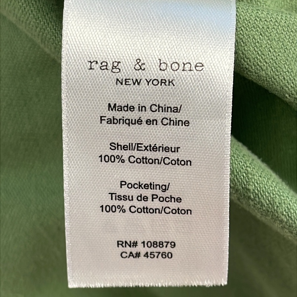 New Rag & Bone Nora Utility Cargo Pants Olive Green Gorpcore Skater Sz 28 - Picture 12 of 12